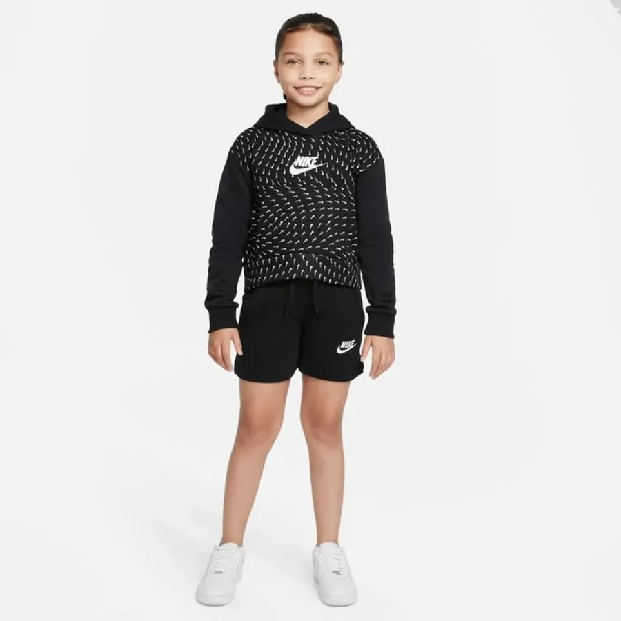 Толстовка Nike Sportswear Printed Fleece Hoodie Youth DM8231-010