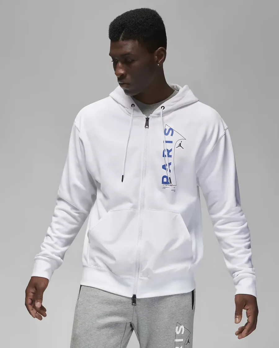 Кофта Nike Air Jordan Paris Saint-Germain Full-Zip Fleece DN6150-100