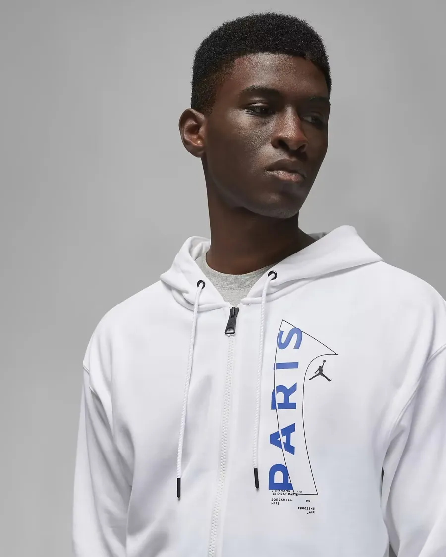 Кофта Nike Air Jordan Paris Saint-Germain Full-Zip Fleece DN6150-100