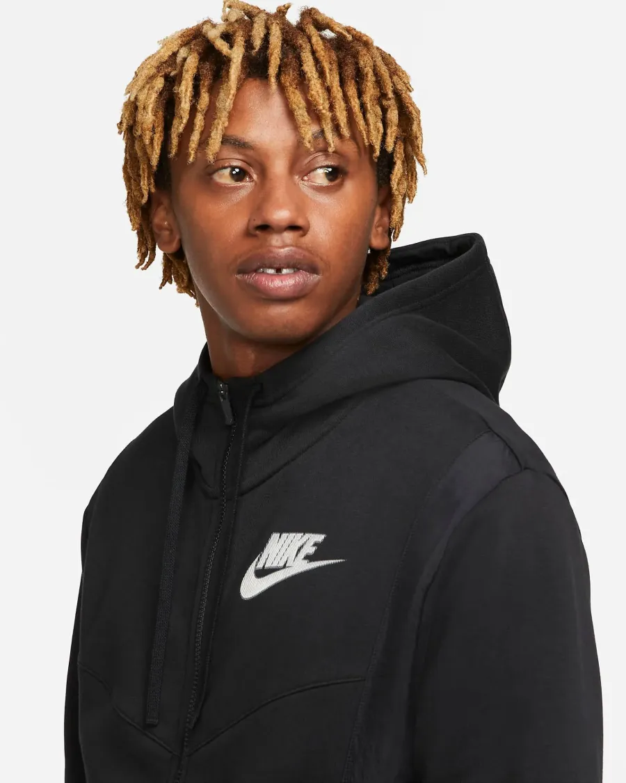 Кофта Nike Sportswear Hybrid Full-Zip Fleece DO7228-010