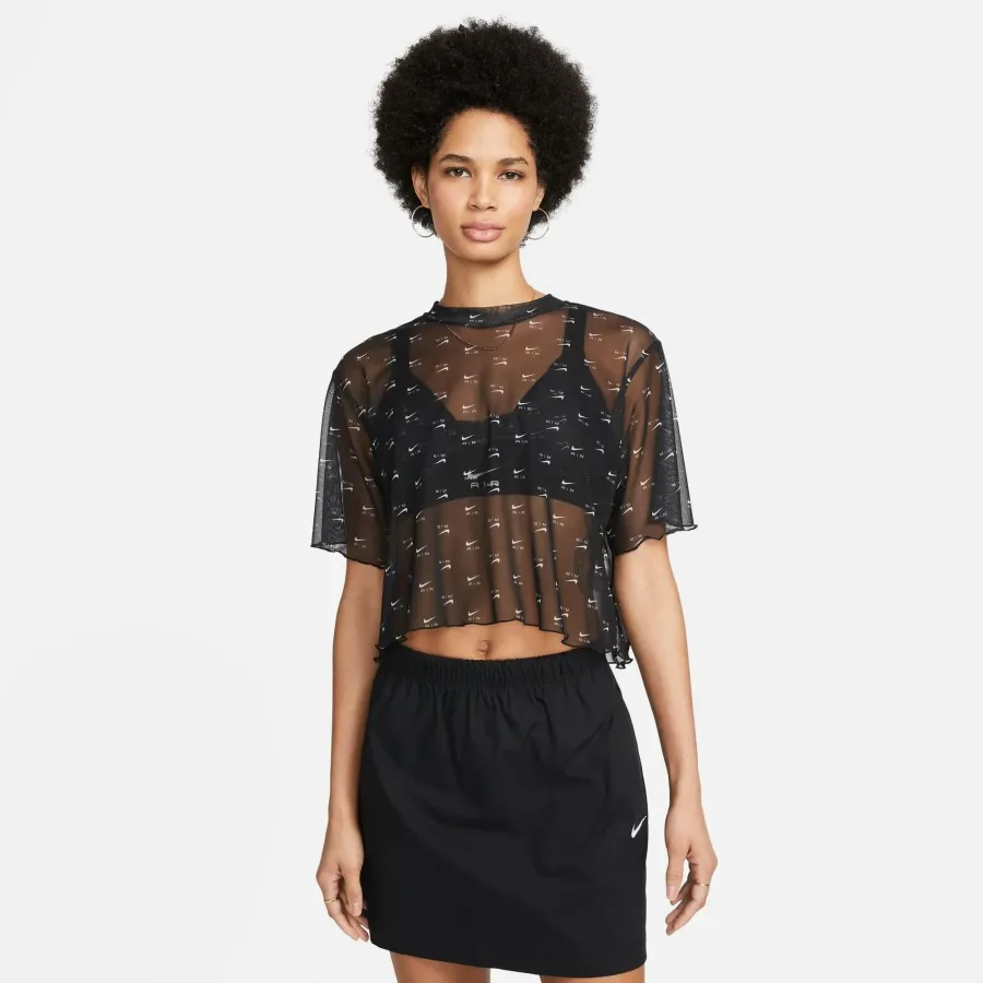 Футболка Nike Air Printed Mesh Short-Sleeve Crop DV8245-010