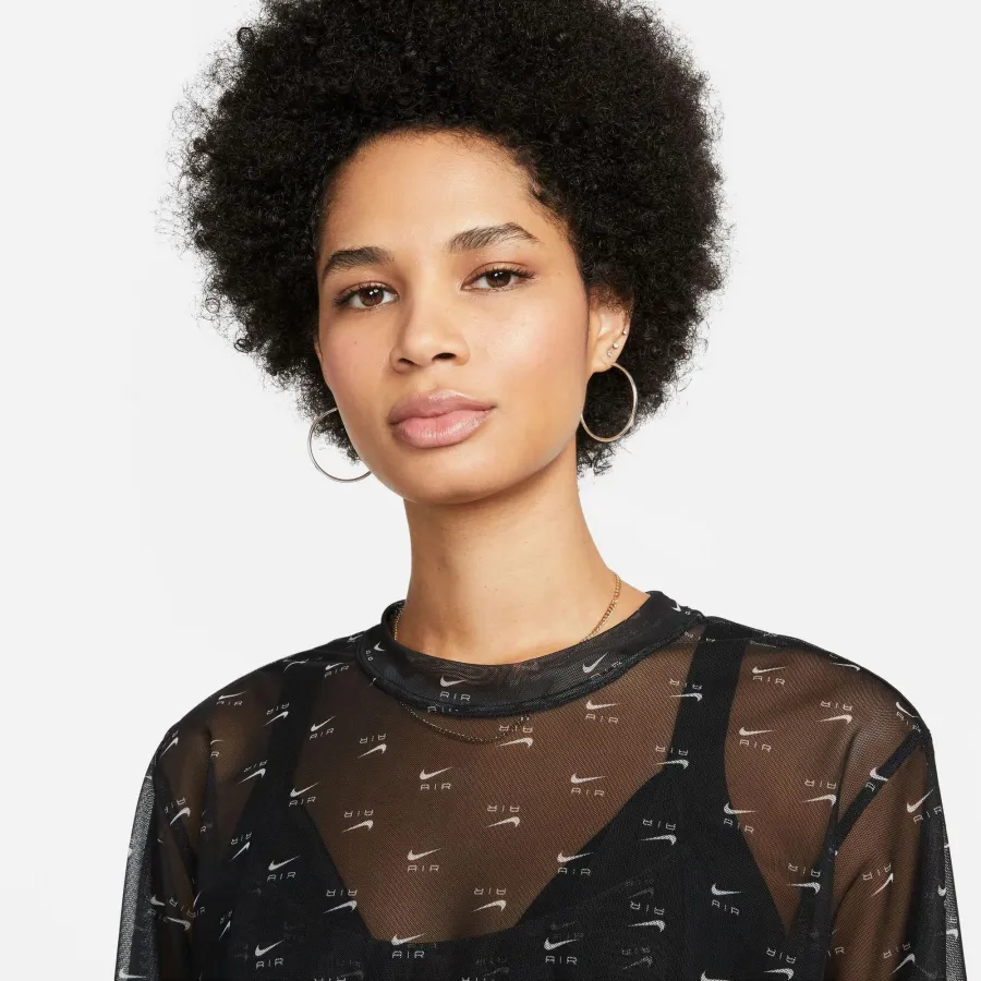 Футболка Nike Air Printed Mesh Short-Sleeve Crop DV8245-010