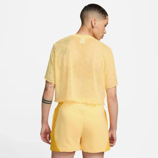 Футболка Nike Air Printed Mesh Short-Sleeve Crop DV8245-795
