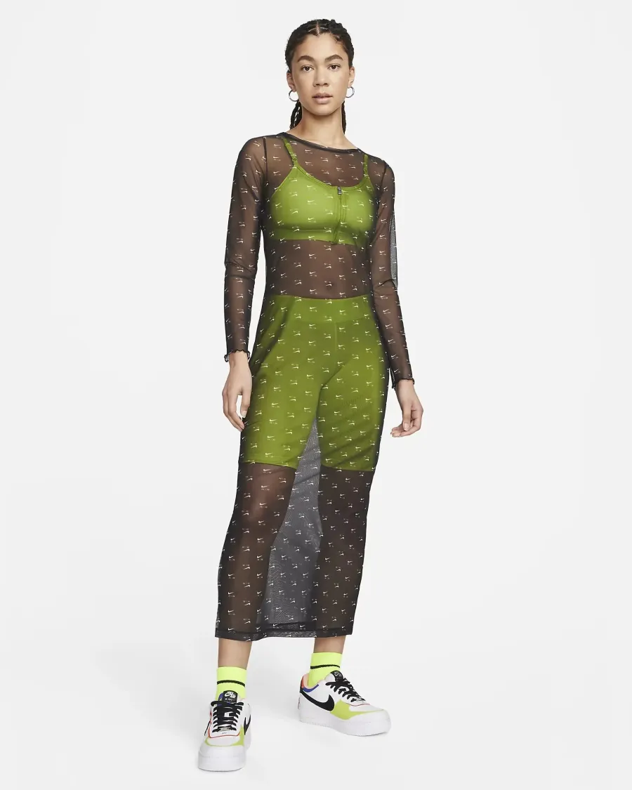 Сукня Nike Air Printed Mesh Long-Sleeve DV8249-010