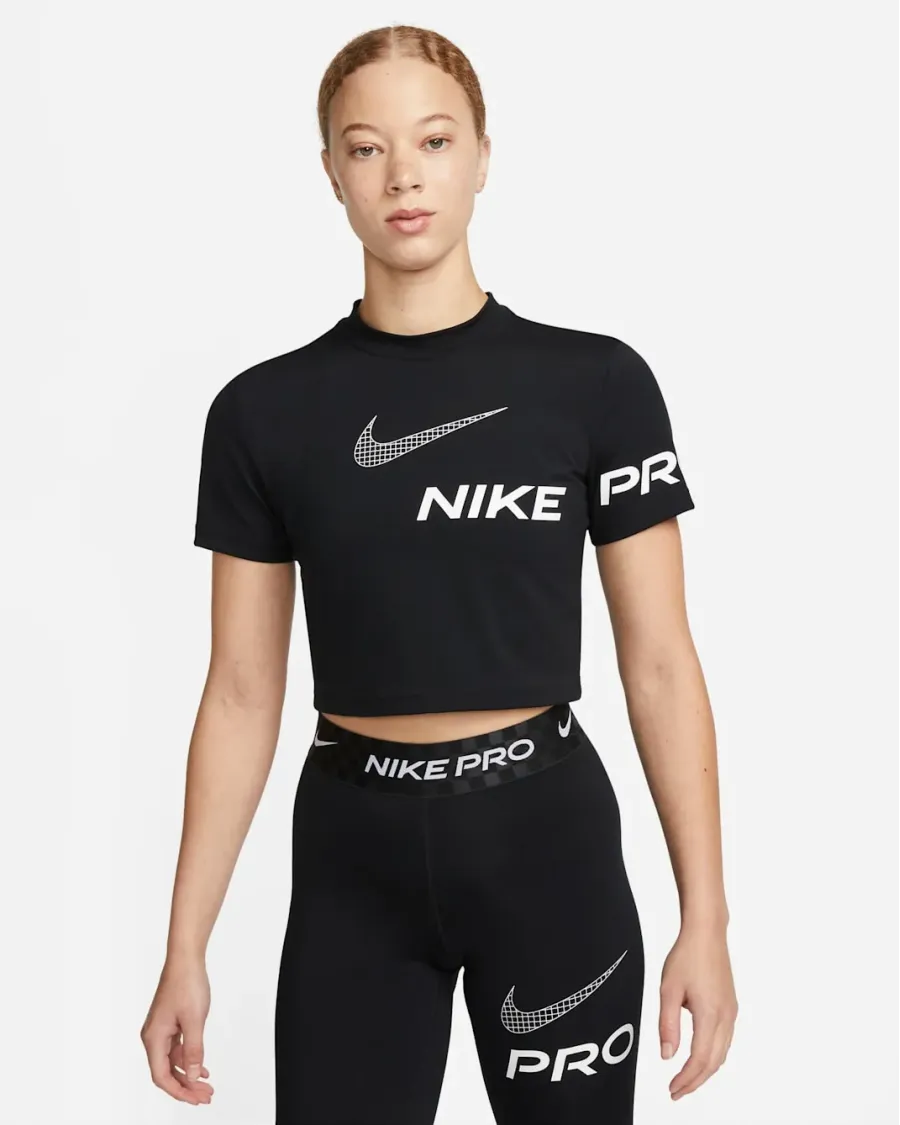 Топ Nike Pro Dri-Fit Cropped Graphic DX0078-010