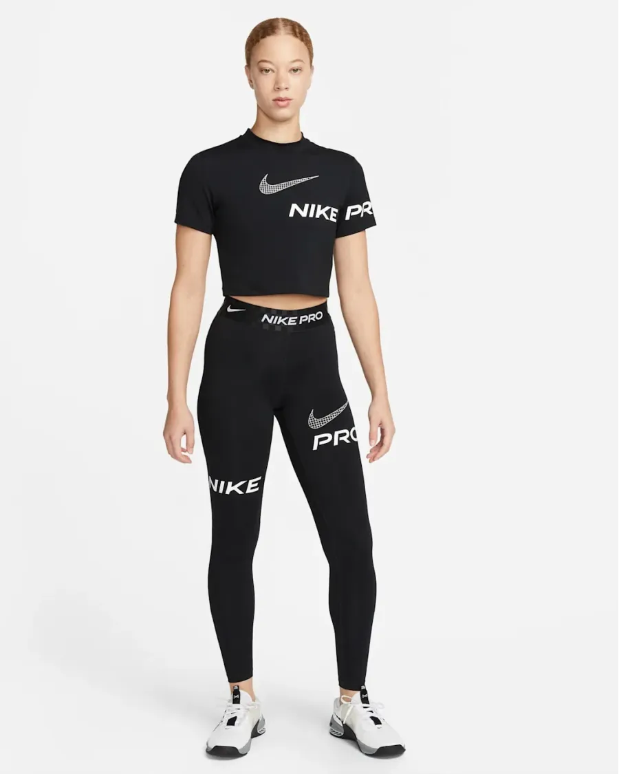 Топ Nike Pro Dri-Fit Cropped Graphic DX0078-010