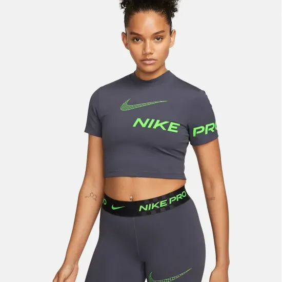 Топ Nike Pro Dri-Fit Cropped Graphic DX0078-015