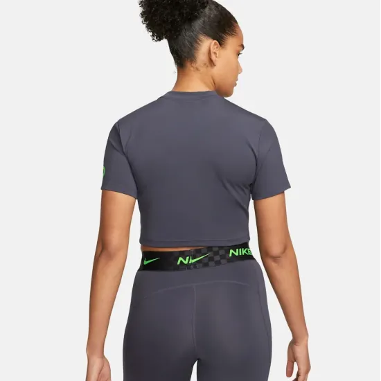 Топ Nike Pro Dri-Fit Cropped Graphic DX0078-015