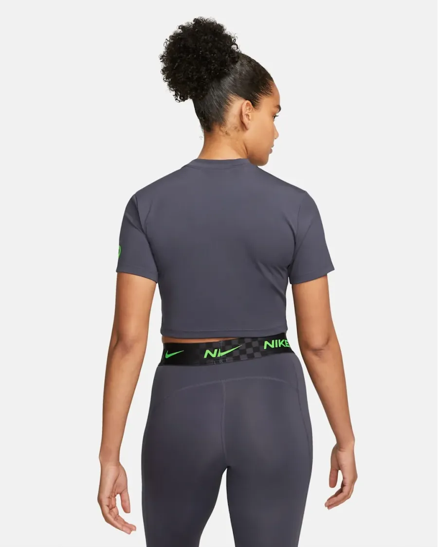 Топ Nike Pro Dri-Fit Cropped Graphic DX0078-015