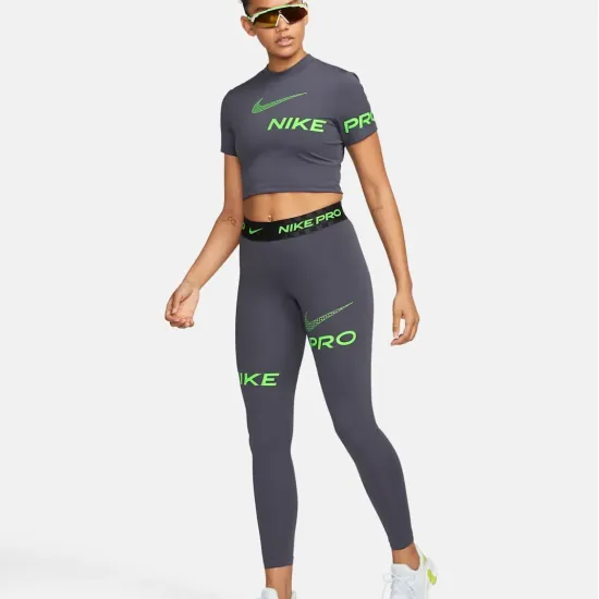 Топ Nike Pro Dri-Fit Cropped Graphic DX0078-015