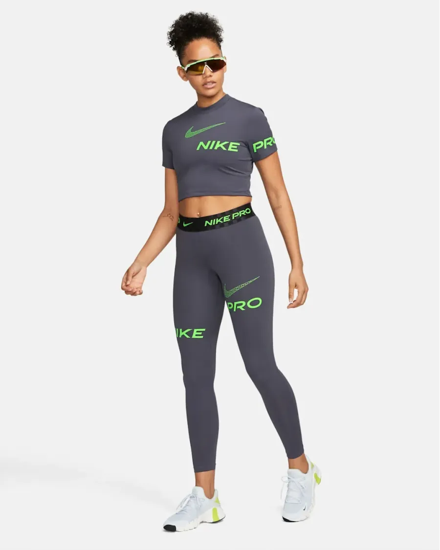 Топ Nike Pro Dri-Fit Cropped Graphic DX0078-015