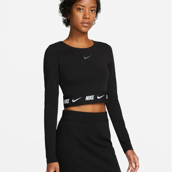 Лонгслів Nike Sportswear Crop Tape LS Top DX2315-010