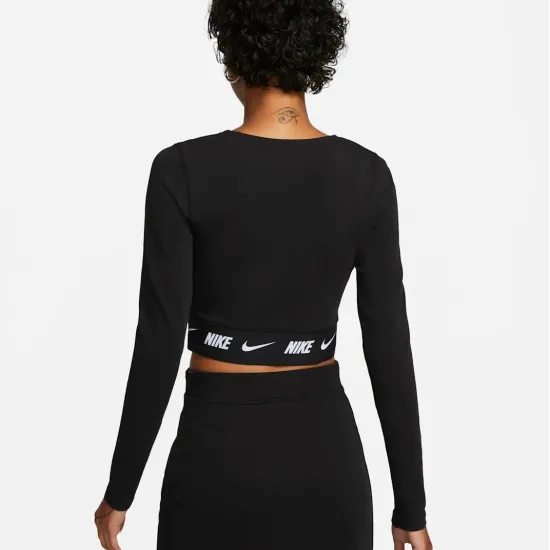 Лонгслів Nike Sportswear Crop Tape LS Top DX2315-010