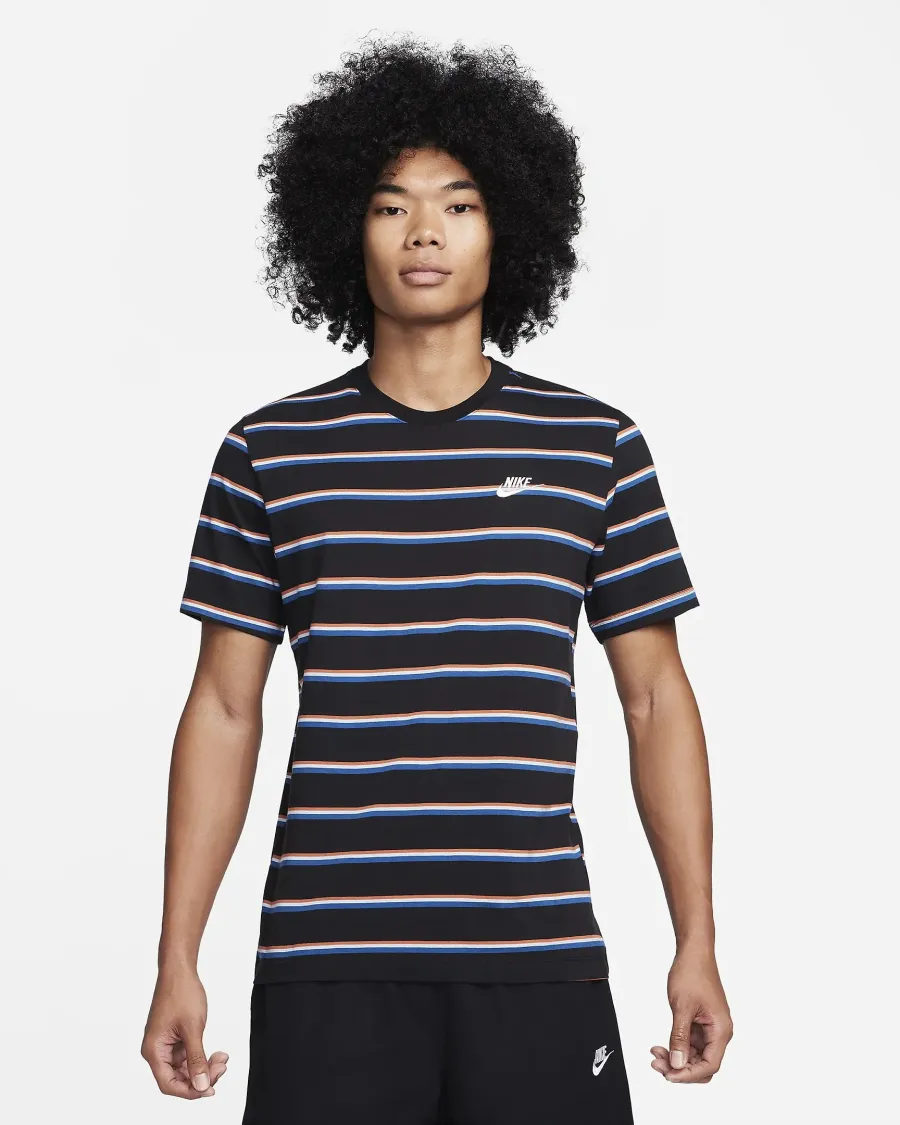 Футболка Nike Sportswear Club Stripe Tee DZ2985-011