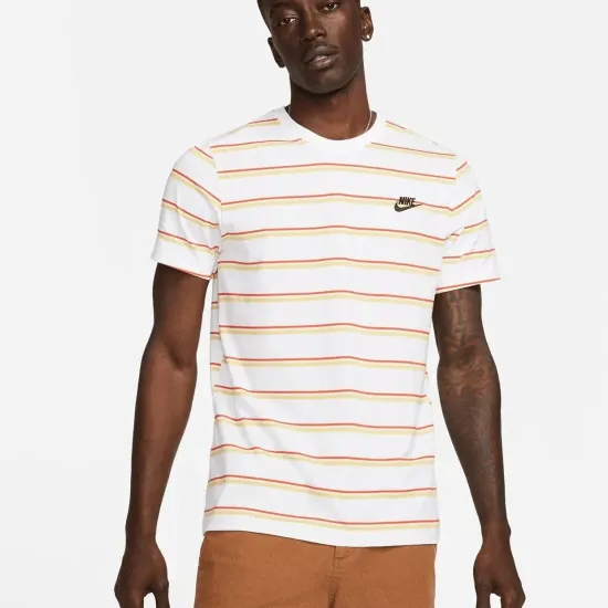 Футболка Nike Sportswear Club Stripe Tee DZ2985-100