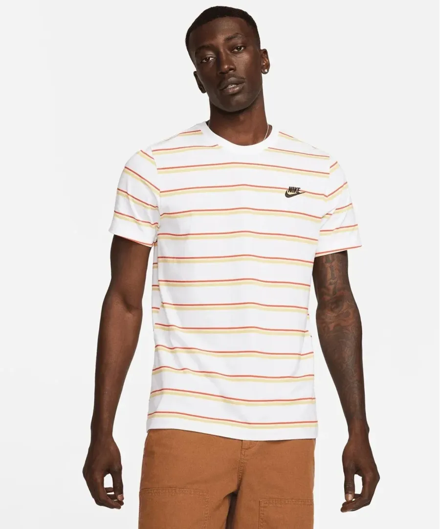 Футболка Nike Sportswear Club Stripe Tee DZ2985-100