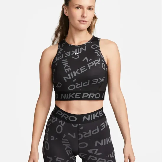 Топ Nike Pro Dri-FIT Crop Printed Tank Top FB5500-010