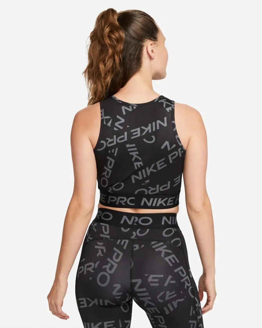 Топ Nike Pro Dri-FIT Crop Printed Tank Top FB5500-010