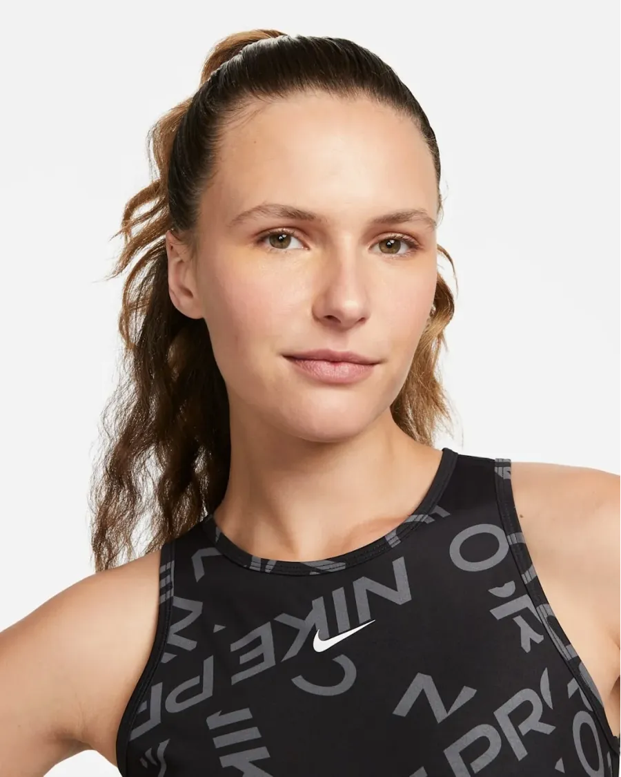 Топ Nike Pro Dri-FIT Crop Printed Tank Top FB5500-010
