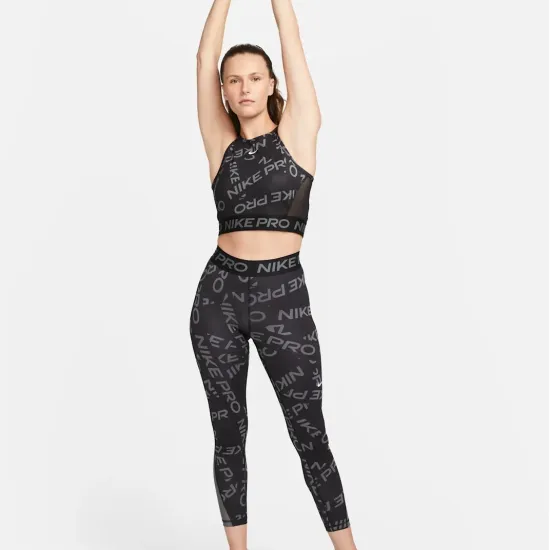Топ Nike Pro Dri-FIT Crop Printed Tank Top FB5500-010