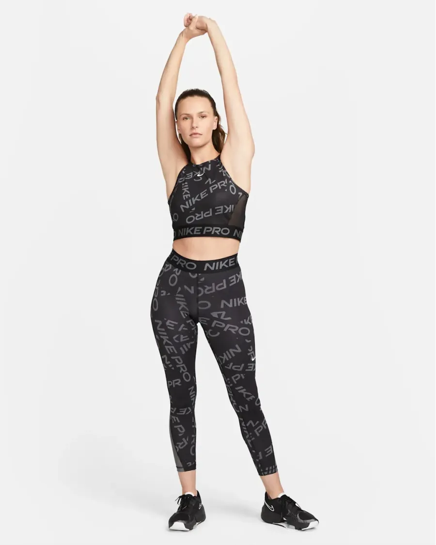 Топ Nike Pro Dri-FIT Crop Printed Tank Top FB5500-010