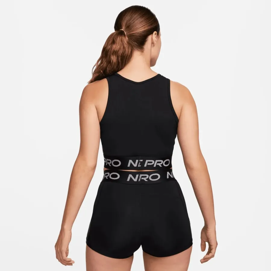 Топ Nike Pro Dri-Fit Crop Tank Shine FB5588-010