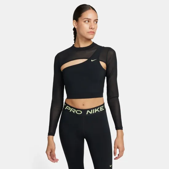 Топ Nike Pro Long-Sleeve Cropped FB5683-010