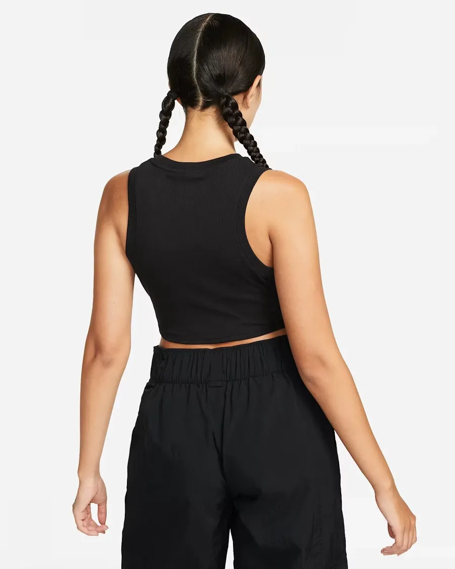 Майка Nike Sportswear Chill Knit Tight Cropped Mini-Rib FB8279-010