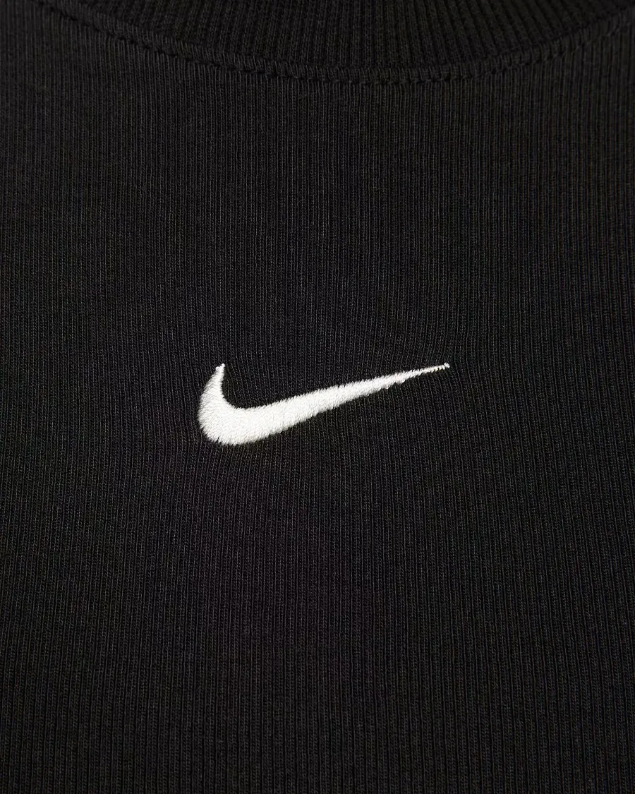 Майка Nike Sportswear Chill Knit Tight Cropped Mini-Rib FB8279-010