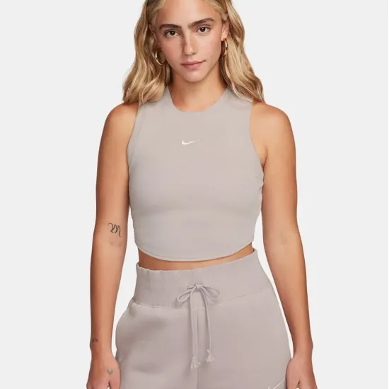 Майка Nike Sportswear Chill Knit Tight Cropped Mini-Rib FB8279-019