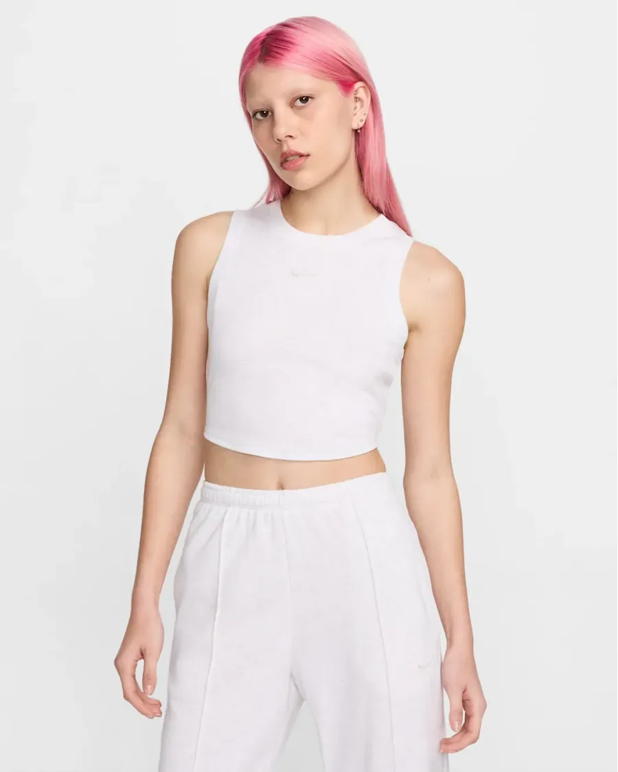 Майка Nike Sportswear Chill Knit Tight Cropped Mini-Rib FB8279-051
