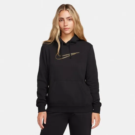 Кофта Nike Sportswear Club Fleece Shine Oversized Pullover FB8763-010