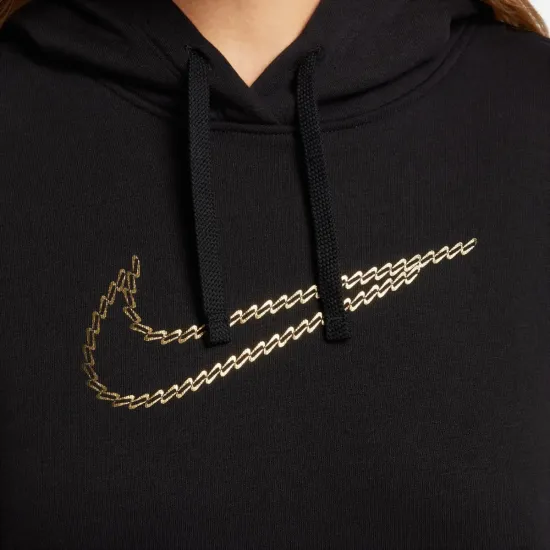 Кофта Nike Sportswear Club Fleece Shine Oversized Pullover FB8763-010