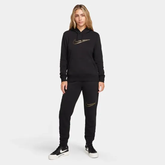 Кофта Nike Sportswear Club Fleece Shine Oversized Pullover FB8763-010