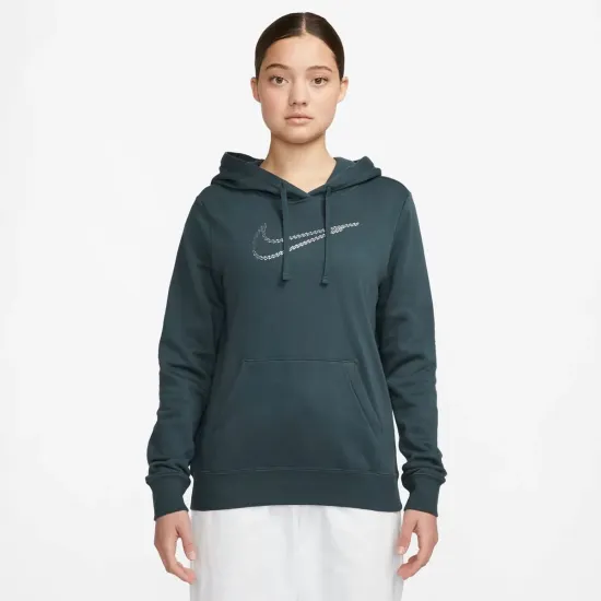 Кофта Nike Sportswear Club Fleece Shine Oversized Pullover FB8763-328