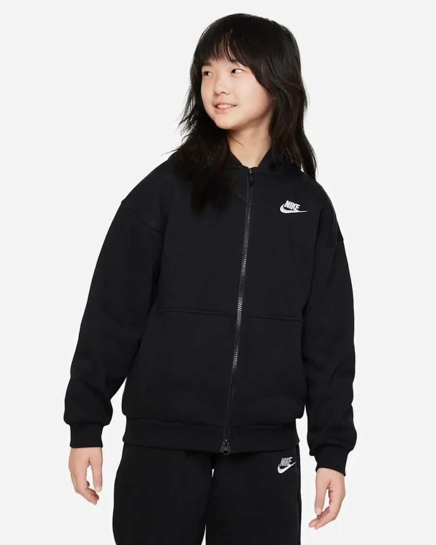 Толстовка Nike Sportswear Club Fleece Oversized Full-Zip FD2931-010