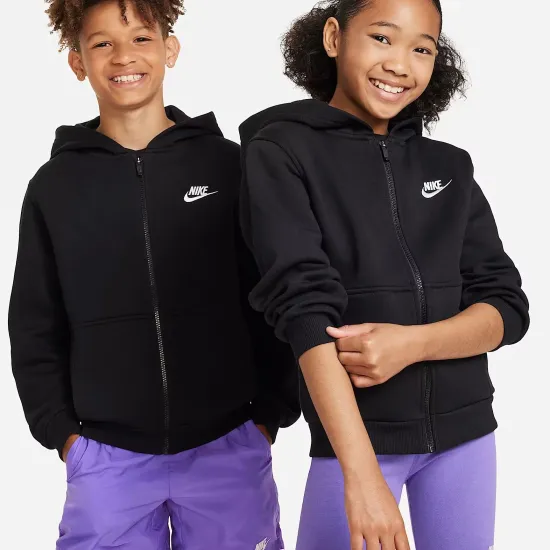 Толстовка Nike Sportswear Club Fleece Full-Zip Hoodie Youth FD3004-010