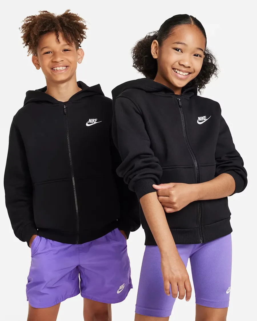 Толстовка Nike Sportswear Club Fleece Full-Zip Hoodie Youth FD3004-010