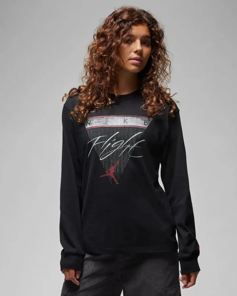 Лонгслів Nike Air Jordan Women's Long-Sleeve Graphic FD7205-010