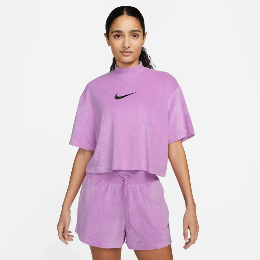 Футболка Nike Sportswear Mock-Neck Short-Sleeve Terry Top FJ4894-532