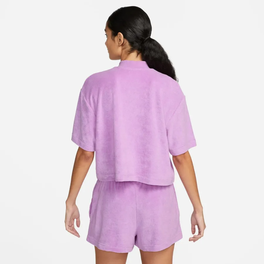 Футболка Nike Sportswear Mock-Neck Short-Sleeve Terry Top FJ4894-532