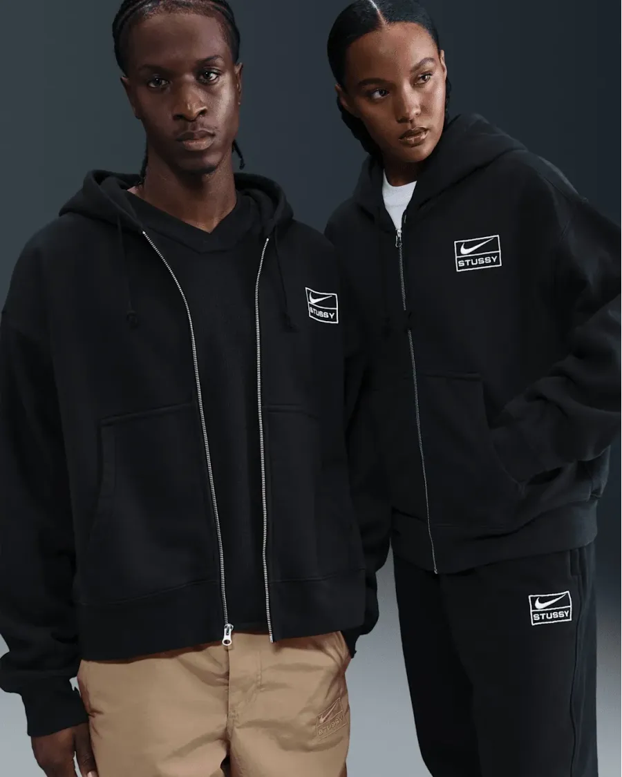 Кофта Nike x Stüssy Zip Fleece Hoodie FJ9175-010