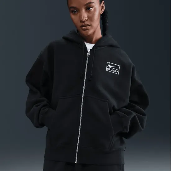 Кофта Nike x Stüssy Zip Fleece Hoodie FJ9175-010