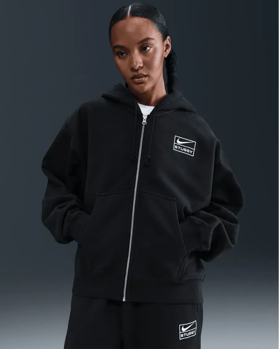 Кофта Nike x Stüssy Zip Fleece Hoodie FJ9175-010
