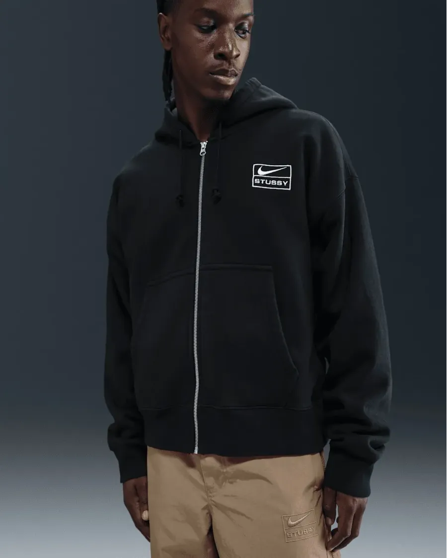 Кофта Nike x Stüssy Zip Fleece Hoodie FJ9175-010