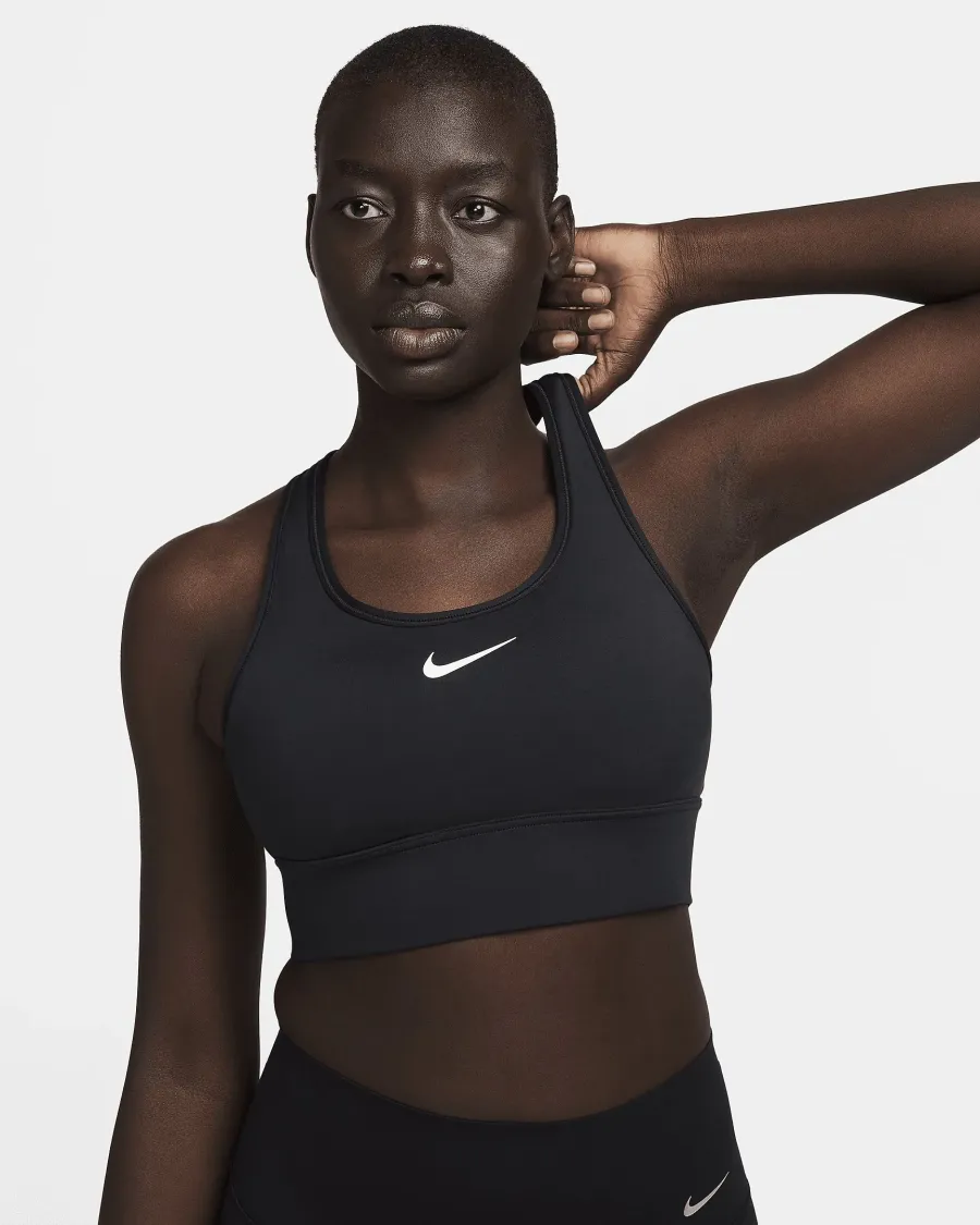 Топ Nike Swoosh Medium Support Padded Longline Sports FN2728-010
