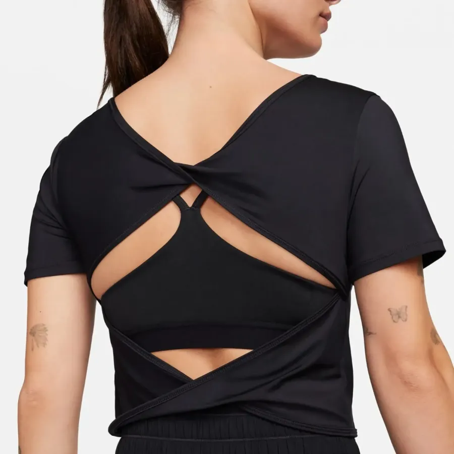 Топ Nike One Classic Dri-FIT Short-Sleeve Cropped Twist FN2851-010