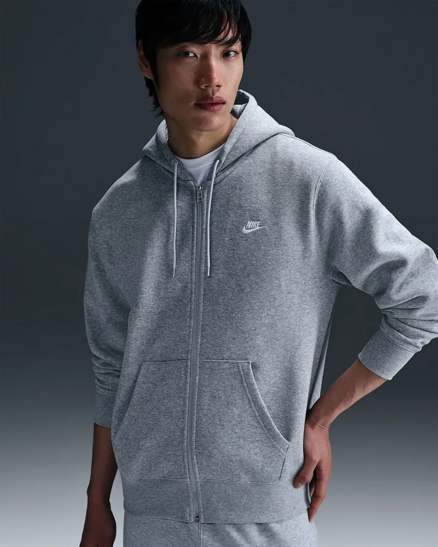 Кофта Nike Club Full-Zip Fleece FN3861-063