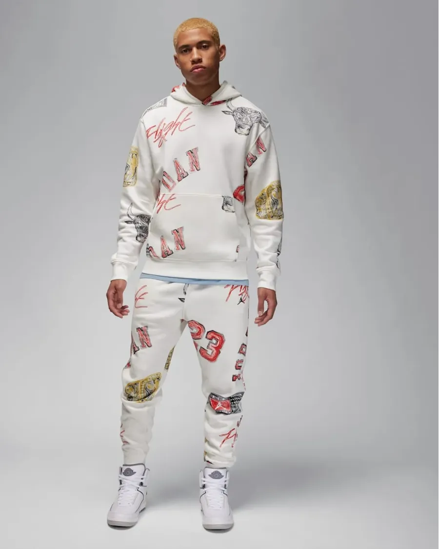 Костюм Nike Air Jordan Essentials Allover Print Fleece FN4545-133_FN4547-133