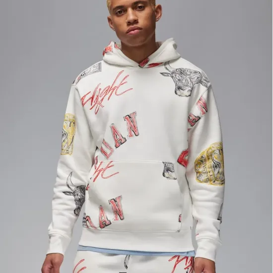 Костюм Nike Air Jordan Essentials Allover Print Fleece FN4545-133_FN4547-133